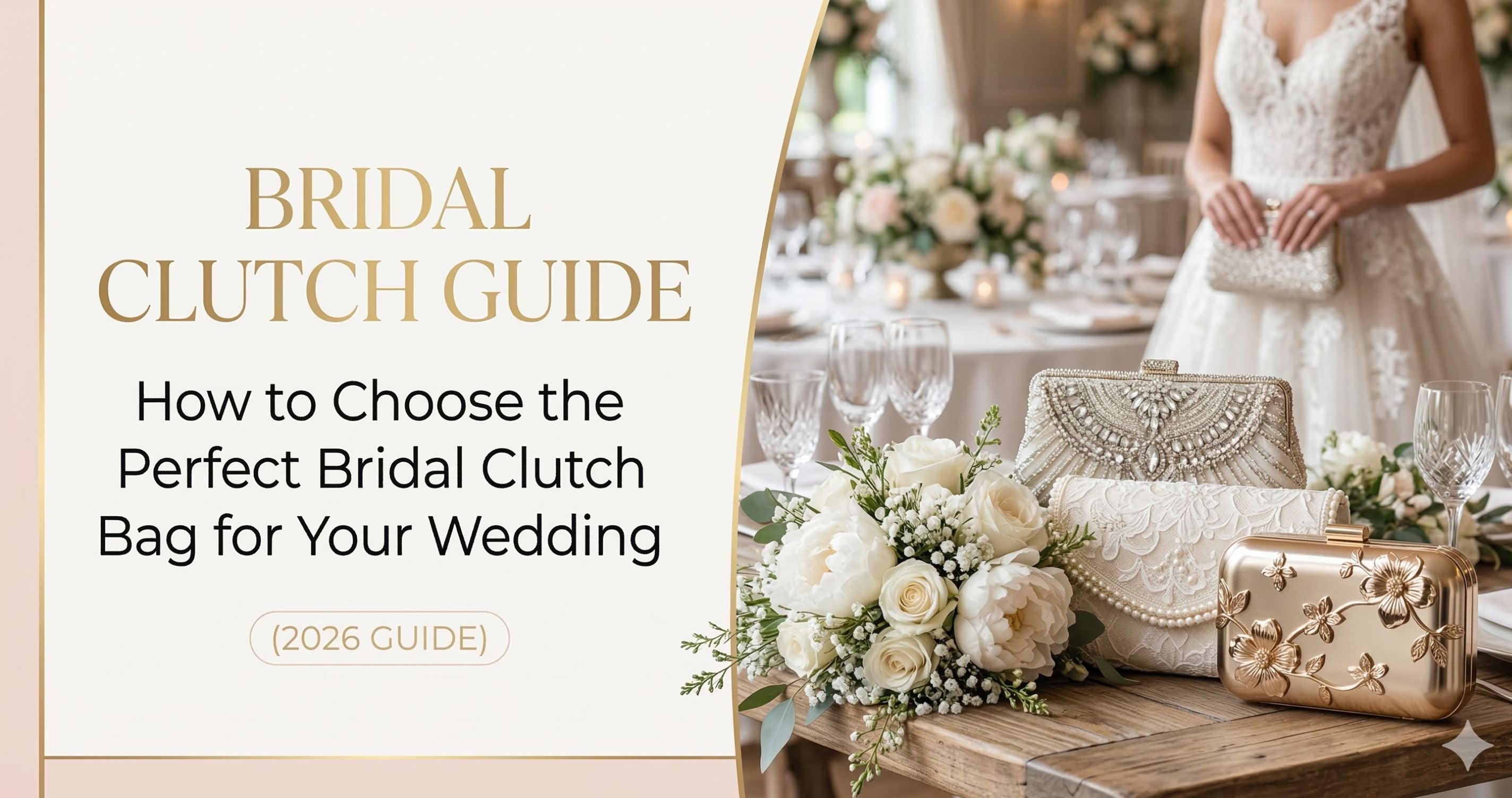 Bridal Clutch Guide: How to Choose the Perfect Bridal Clutch Bag for Your Wedding (2026 Guide)