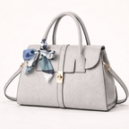 Luxury Women's Tote Bag with Silk Scarf – Fashion Handbag