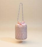Blush Pink Pearl Embellished Bridal Potli Bag