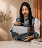 Grey Sling Bag for Women – Stylish Chain Shoulder Bag