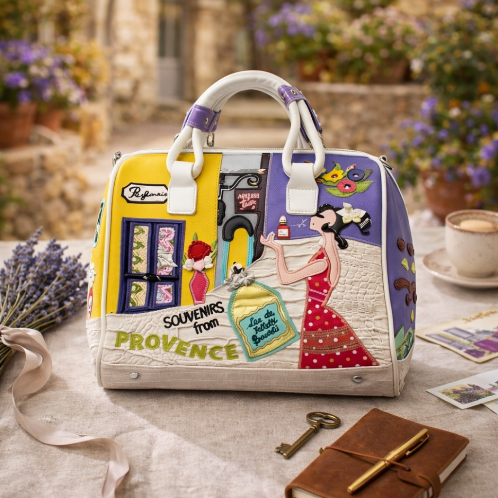 Luxury Provence Art Designer Handbag for Women