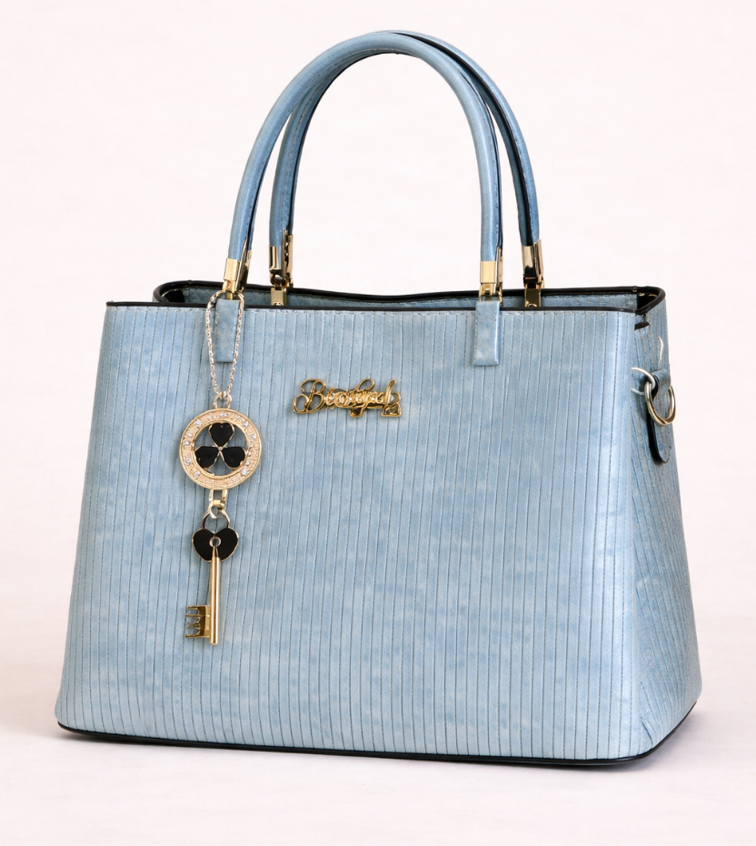 Premium Ladies Designer Handbag with Top Handle & Sling Strap