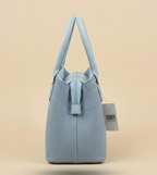 Luxury Women's Blue Designer Handbag – Structured Tote Bag