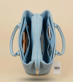 Luxury Women's Blue Designer Handbag – Structured Tote Bag