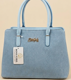 Luxury Women's Blue Designer Handbag – Structured Tote Bag