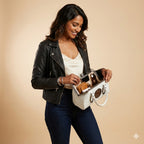 women carrying white structured luxury handbag carryqueen