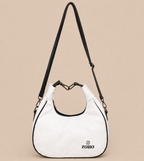 designer white hobo bag for women stylish shoulder handbag