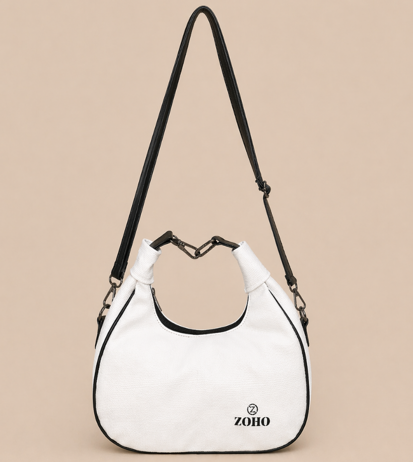 designer white hobo bag for women stylish shoulder handbag