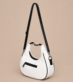 premium white shoulder hobo bag for women modern design