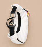 white textured hobo handbag for women casual and party wear