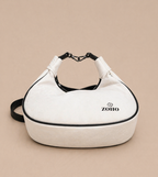 white textured hobo handbag for women casual and party wear