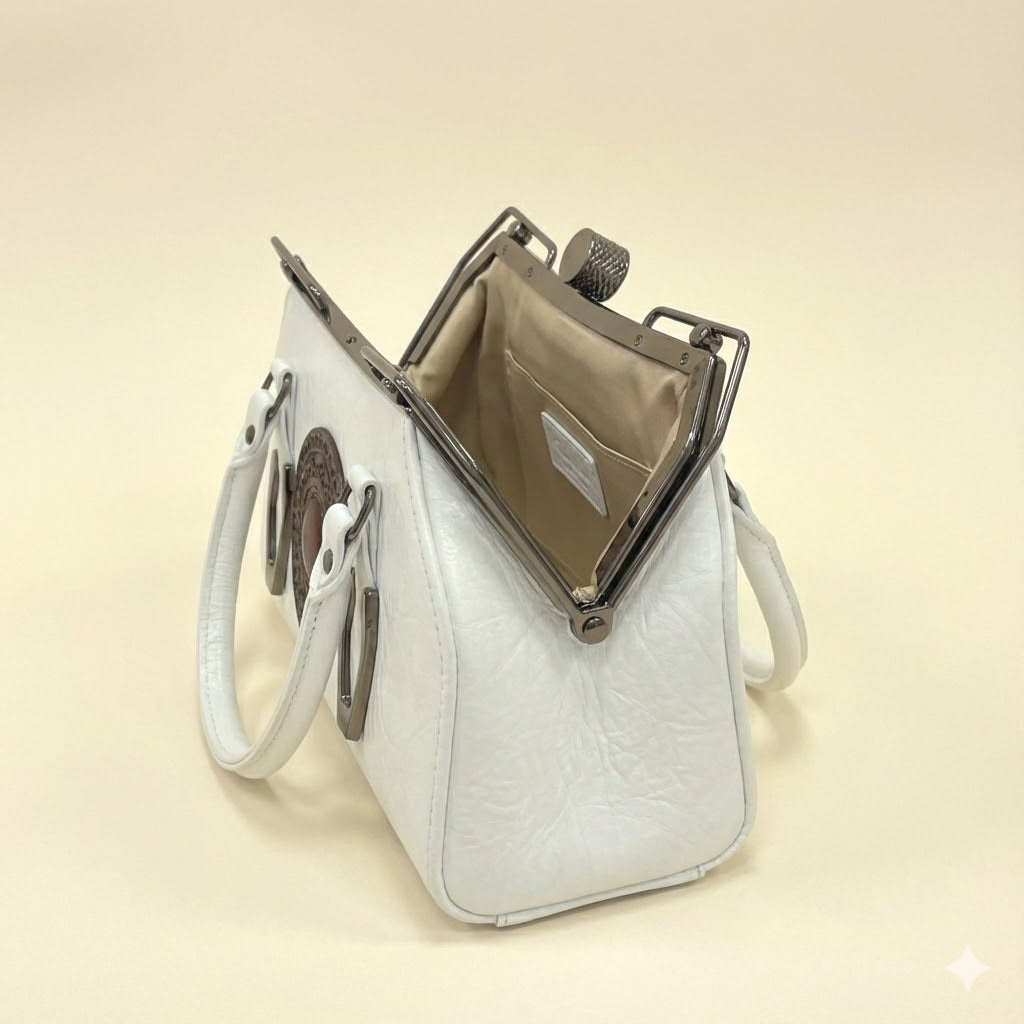 carryqueen structured handbag inside compartment women bag