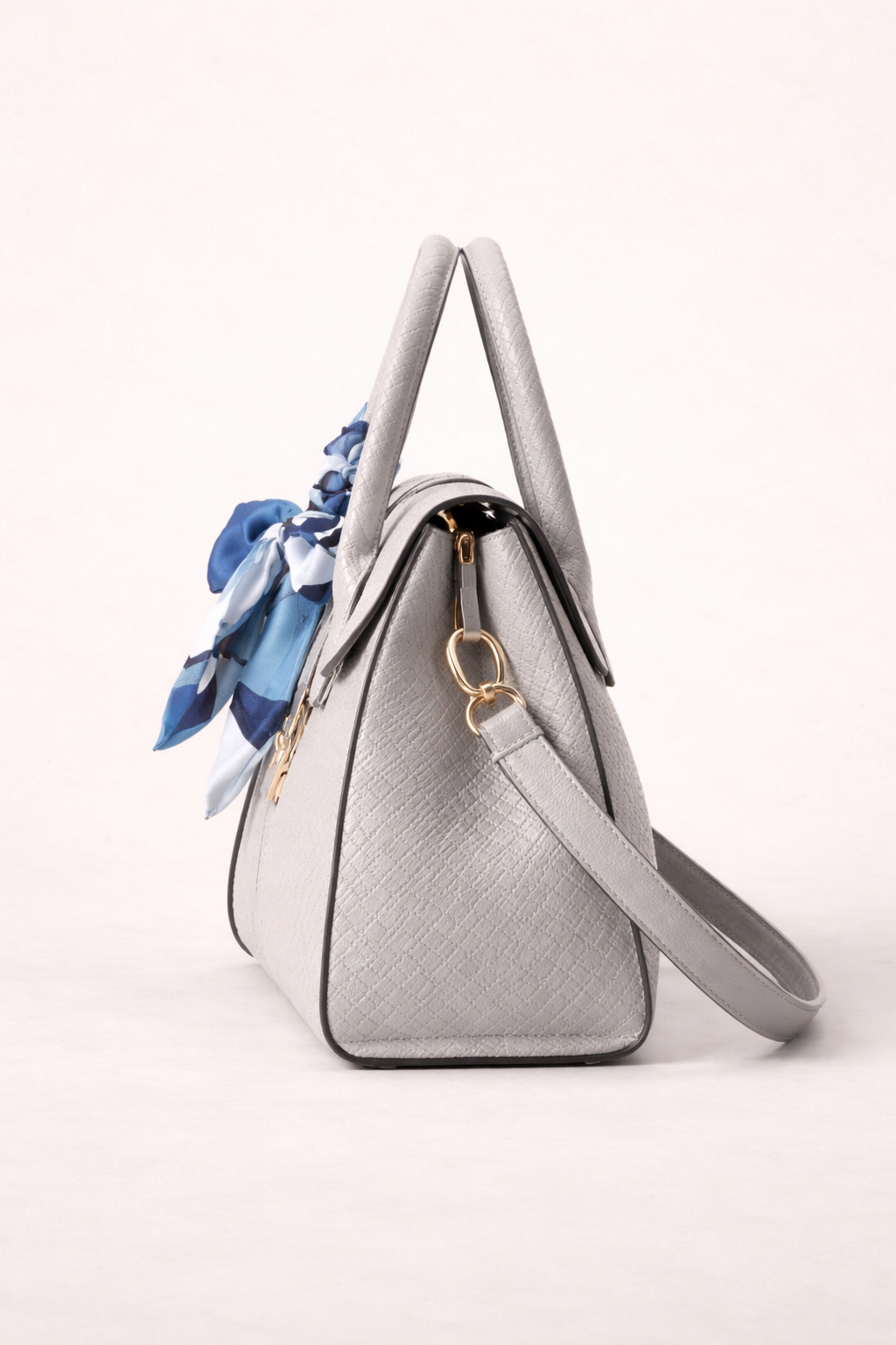 Luxury Women's Tote Bag with Silk Scarf – Fashion Handbag