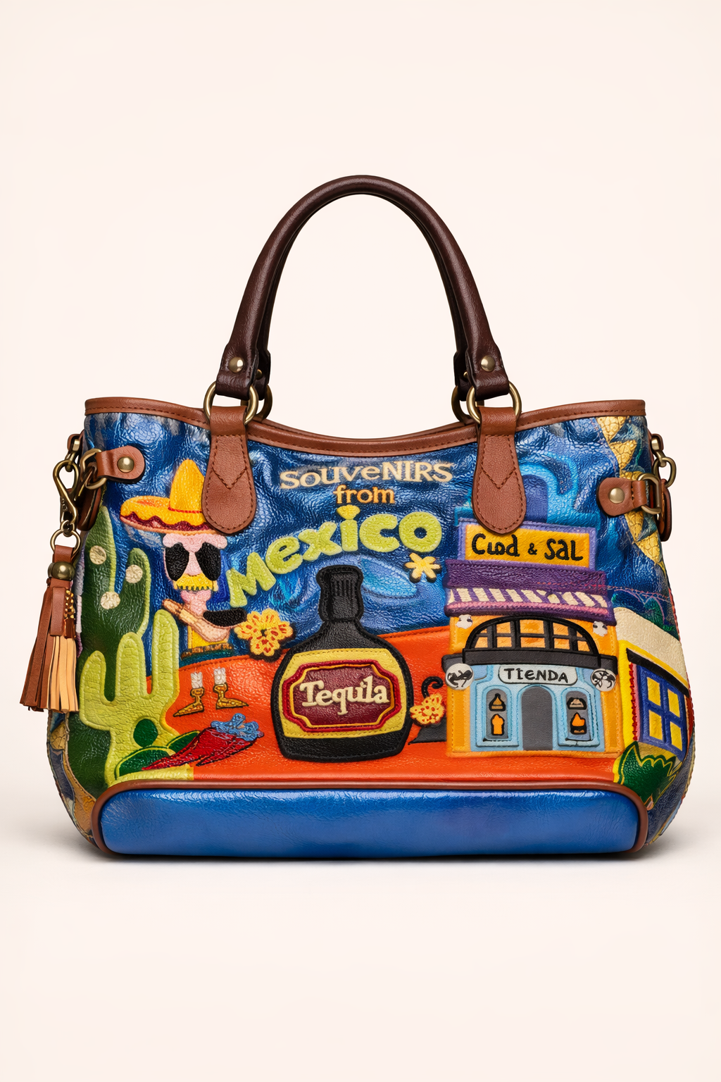 Luxury Mexico Theme Designer Handbag for Women