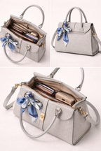 Luxury Women's Tote Bag with Silk Scarf – Fashion Handbag