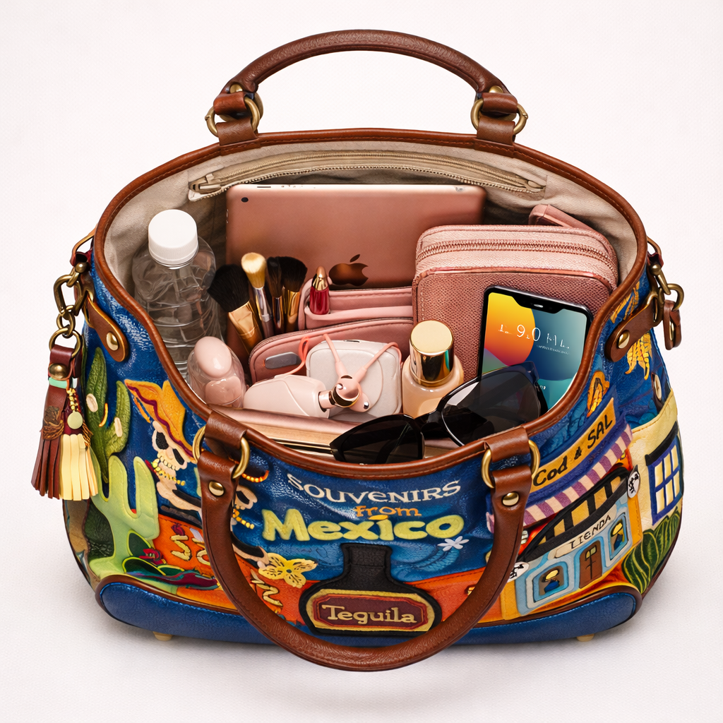 Luxury Mexico Theme Designer Handbag for Women